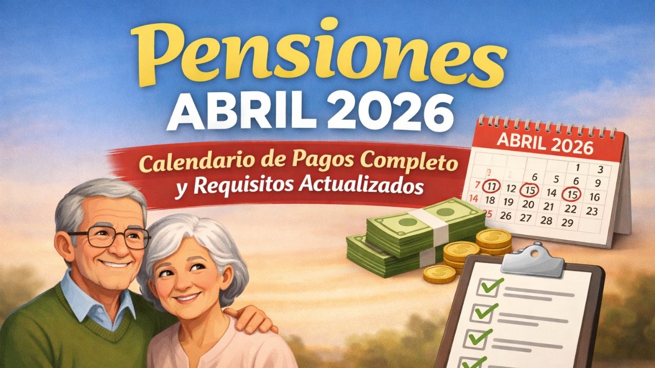 Pensiones Abril 2026: Calendario de Pagos Completo y Requisitos Actualizados