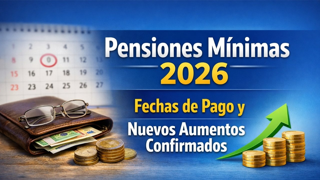 Pensiones Mínimas 2026: Fechas de Pago y Nuevos Aumentos Confirmados